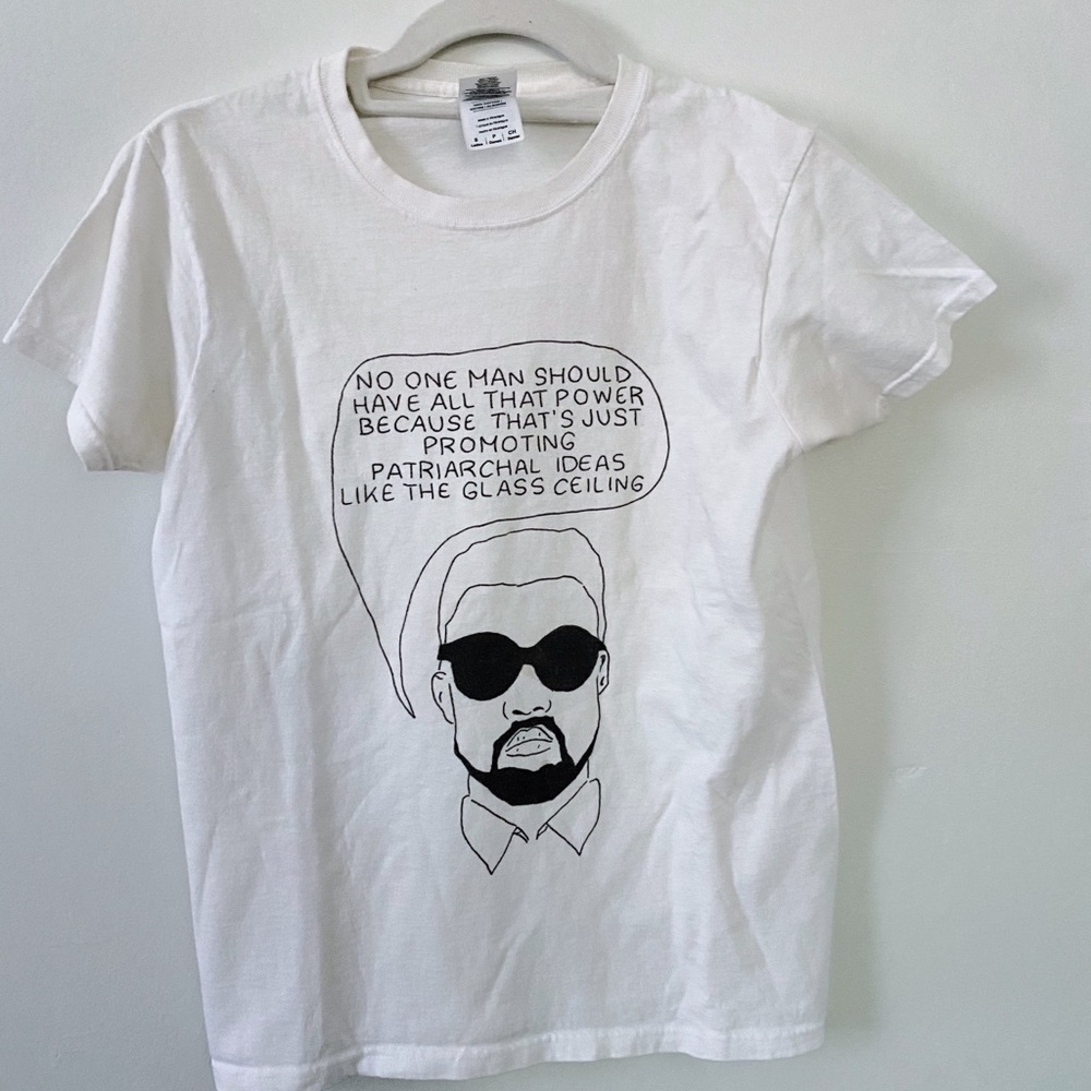 Feminist graphic t shirt Kanye West feminism